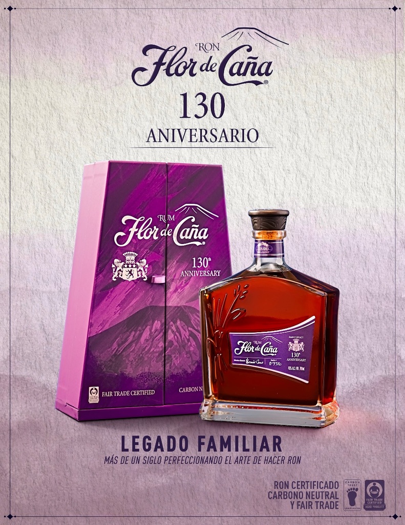 Ron Flor de caña 130 aniversario